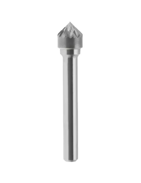 1 - Lima rotativa hm conica 90 gradi incrociato 10x5 mm gambo 6 Fervi k10dc6
