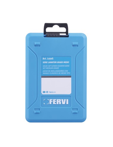 Serie 6 lamatori x fori passanti x sedi viti m3 - m10 grado medio Fervi l020s