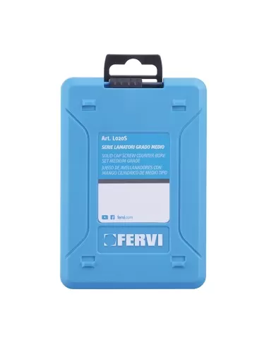 3 - Serie 6 lamatori x fori passanti x sedi viti m3 - m10 grado medio Fervi l020s