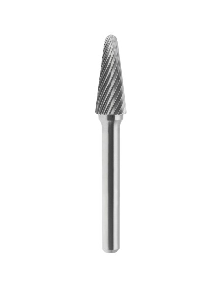 Lima rotativa hm conica a punta raggiata standard 3x13 mm gambo 3 Fervi l03sc3