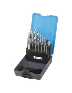 Serie maschi e punte in valigetta 15 pz Fervi m015s
