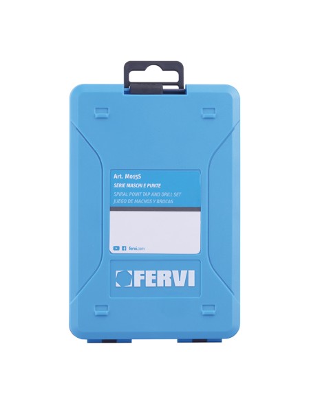 Serie maschi e punte in valigetta 15 pz Fervi m015s