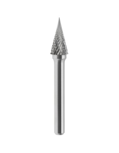 Lima rotativa hm coninca a punta incrociato 8x20 mm gambo 6 Fervi m08dc6