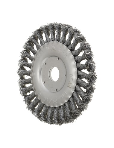 Spazzola circolare a mazzetti metalicci ritorti 150 x22 mm x smerigliatrice