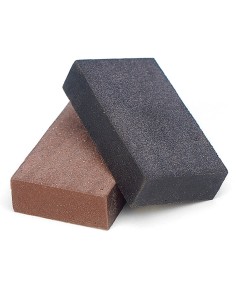 Blocchetti in gomma abrasiva 80 x 50 x 20 mm grana 240 Fervi bga8050/240
