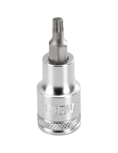 Chiave a bussola con inserto lungo xzn m9 3/8 Fervi bn444n009a