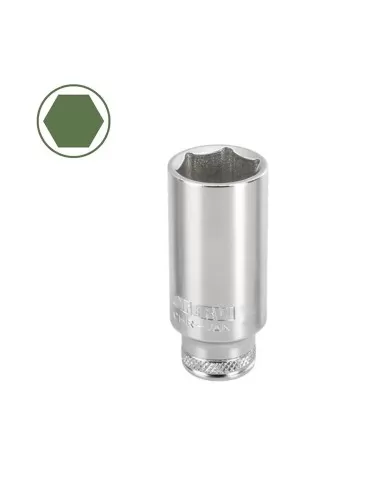 Chiave a bussola lunga esagonale 14 mm 1/2 Fervi bn4e3l014a