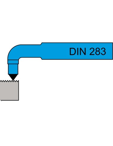 3 - Utensile din 282 filettatura interna destro 25x25 mm x tornio Fervi brfi25rp