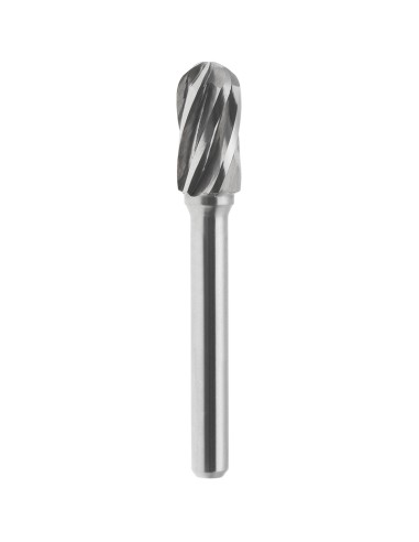 Lima rotativa hm cilindrica alluminio punta sferica 6x16 mm gambo 6 Fervi c06al6