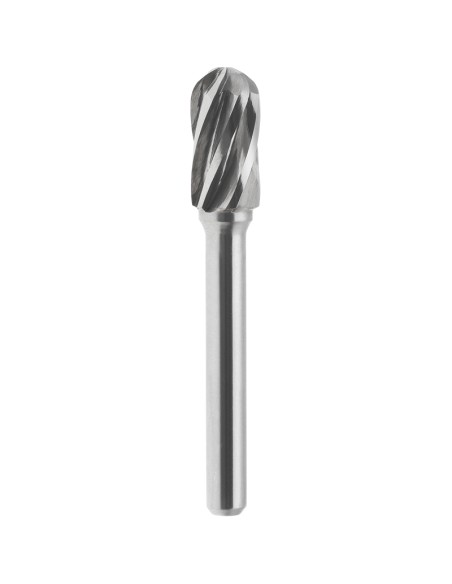 Lima rotativa hm cilindrica alluminio punta sferica 10x20mm gambo 6 Fervi c10al6