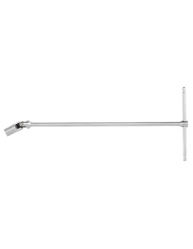 1 - Chiave a t con bussola esagonale snodata rinforzata 9 mm Fervi c391/09