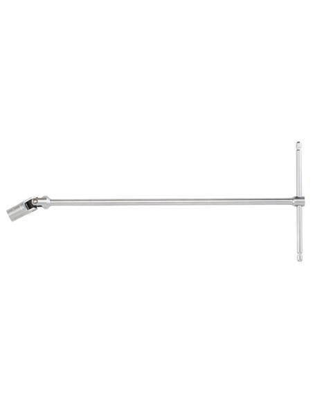Chiave a t con bussola esagonale snodata rinforzata 15 mm Fervi c391/15