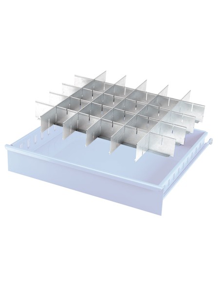 Separatori trasversale 517x70 mm per cassetto a cassettiera c800 Fervi c800/ll
