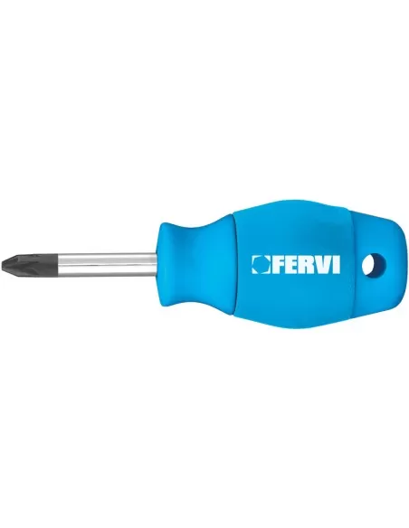 Giravite cacciavite a croce corto nano pz 2 x 38 mm Fervi c885/2038