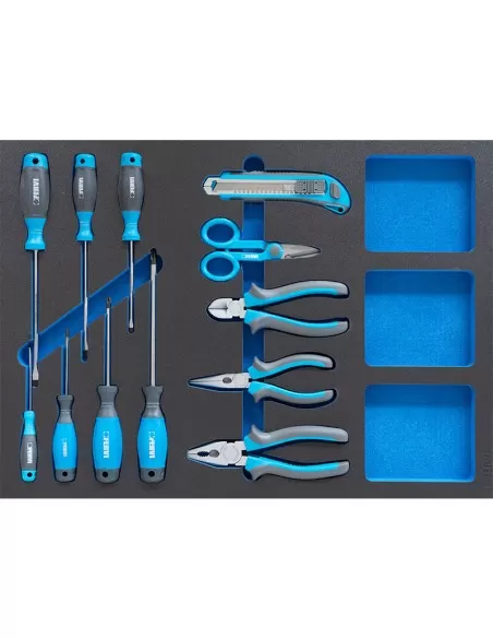 Carrello cassettiera con utensili attrezzi 142 pz officina Fervi c960/am01 Carrello cassettiera con utensili attrezzi 142 pz officina Fervi c960/am01