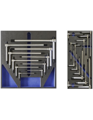 Carrello cassettiera con utensili attrezzi 72 pz officina Fervi c980/cc01