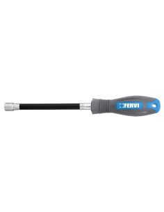 Chiave a bussola con impugnatura flessible 6 mm Fervi cbf1/06
