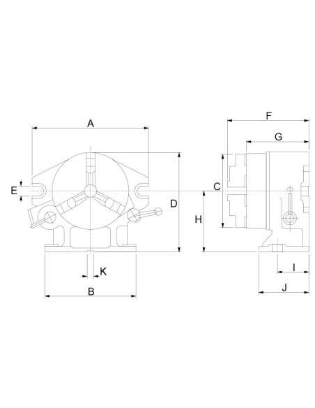 Divisore rapido a scatti orizzontale e verticale Fervi d023