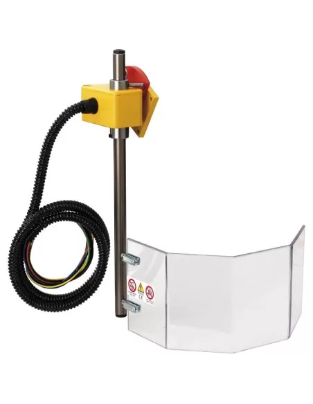 Protezione per trapano con schermo 150 x 400 mm Fervi p101/400