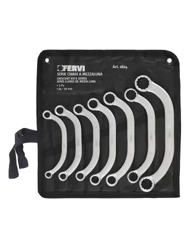 1 - SET 7 CHIAVI MEZZALUNA FERVI 0614