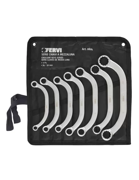 1 - SET 7 CHIAVI MEZZALUNA FERVI 0614