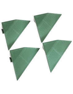 Kit 4 scivoli per pedana in polipropilene componibile 200x200x48 mm Fervi pav