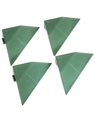 Kit 4 scivoli per pedana in polipropilene componibile 200x200x48 mm Fervi pav