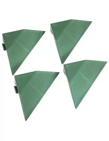 Kit 4 scivoli per pedana in polipropilene componibile 200x200x48 mm Fervi pav