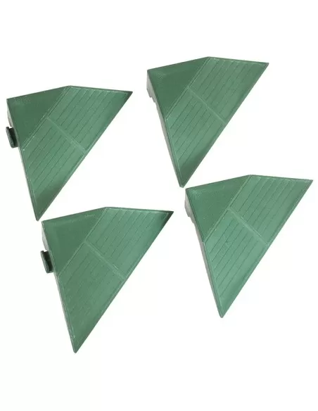 Kit 4 scivoli per pedana in polipropilene componibile 200x200x48 mm Fervi pav