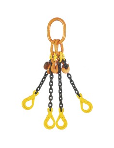 Pendenti tirante a catena 4 bracci 7 mm - 2000 mm - 3150 kg Fervi pdc4/7/2