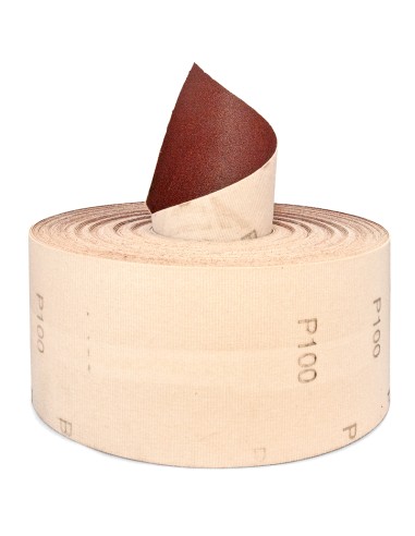 Rotolo a strappo carta resinata abrasiva velcrata 115 mm x 25 mt grana 40