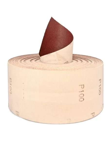 1 - Rotolo a strappo carta resinata abrasiva velcrata 115 mm x 25 mt grana 40