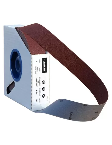 1 - Rotolo tela abrasiva anti spreco 50 mm x 25 mt grana 320 Fervi ras320