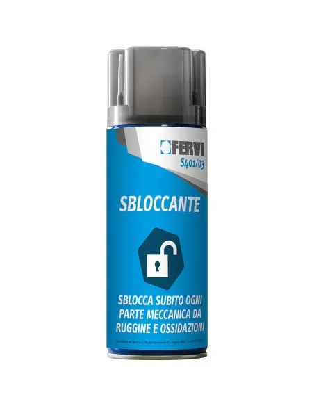 1 - Bomboletta spray sbloccante e solvente 400ml Fervi s401/03 1 - Bomboletta spray sbloccante e solvente 400ml Fervi s401/03
