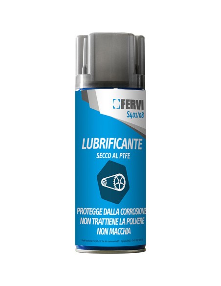 Bomboletta spray lubrificante secco al ptfe teflon 400ml Fervi s401/08
