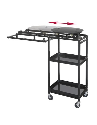 Tavola girevole con carrello per sabbiatrice 920 x580 x1335h mm Fervi sa01/ctr2