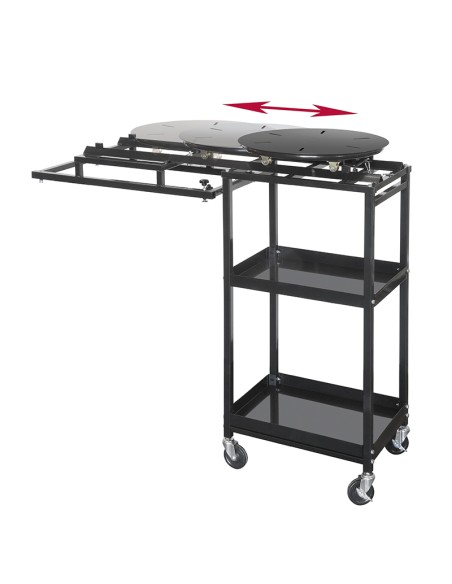 Tavola girevole con carrello per sabbiatrice 920 x580 x1335h mm Fervi sa01/ctr2
