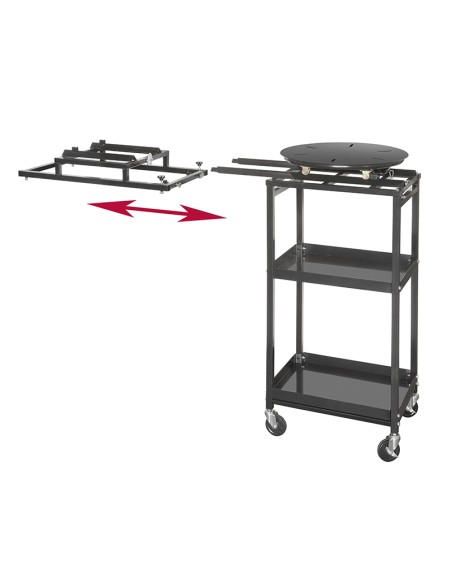 Tavola girevole con carrello per sabbiatrice 920 x580 x1335h mm Fervi sa01/ctr2