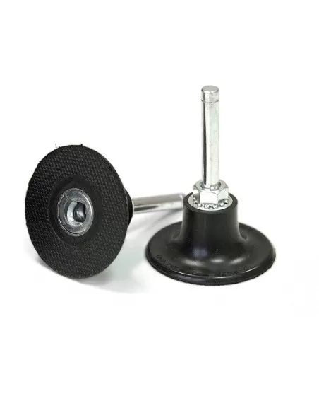 1 - Supporto in gomma con gambo x disco abrasivo 50 mm Fervi sgf050/06