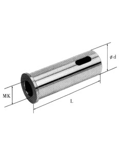 Bussola a cono morse per torretta tornio 36x105 mm cm2 Fervi t00bc/lcm2