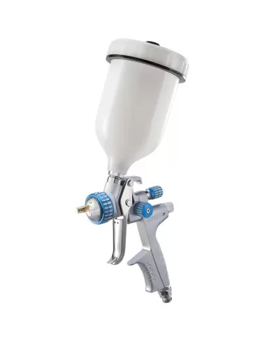 Pistola aerografo vernice ugello 1.3 mm serbatoio superiore 600 ml Fervi th601a