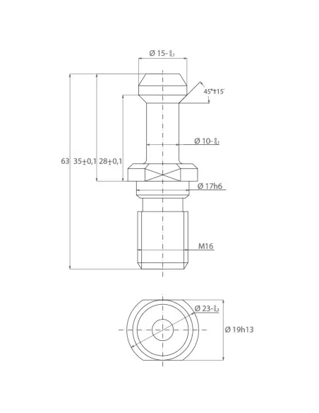 2 - Codolino x fresa din 69871/a iso 50 Fervi tipa50