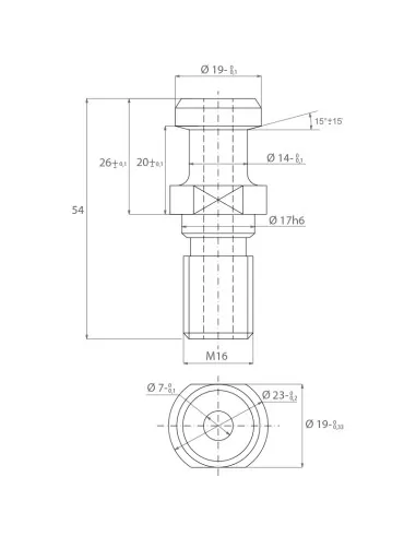 2 - Codolino x fresa mas-403 bt iso 50 Fervi tipd50