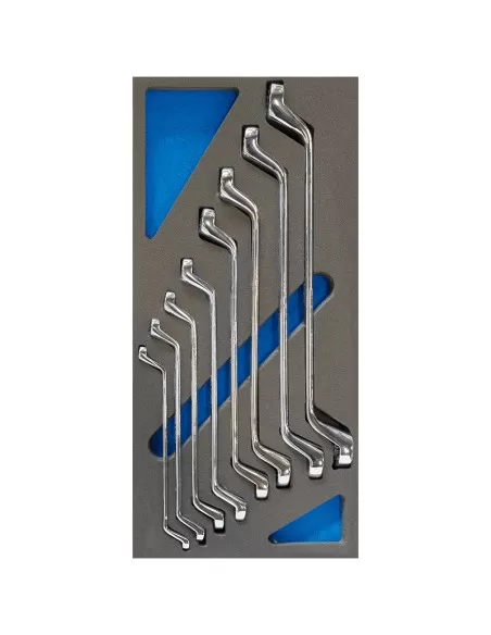 1 - Serie 8 chiavi poligonali 6/7-20/22 mm in termoformato morbido Fervi tm01/030