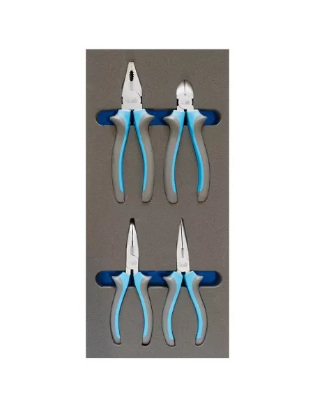 1 - Serie 4 pinze e tronchese in termoformato morbido Fervi tm01/042