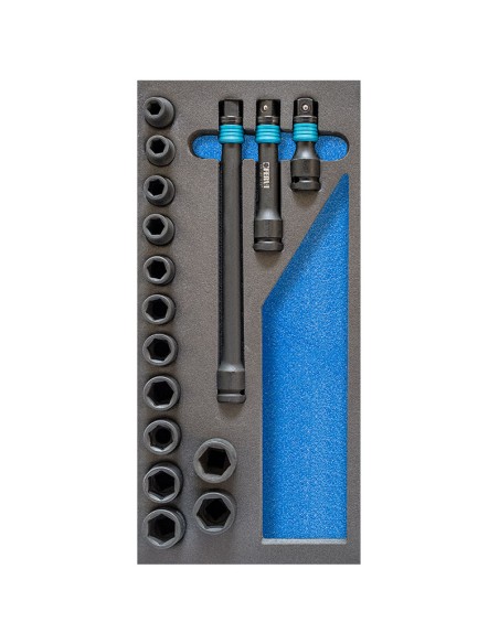 Serie bussola impact 10-24 mm in termoformato morbido Fervi tm01/043