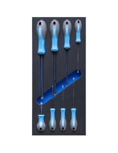 Serie 8 giraviti a taglio diamantati in termoformato morbido Fervi tm01/044