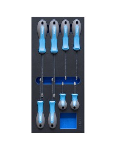 Serie 8 giraviti a croce diamantati in termoformato morbido Fervi tm01/045