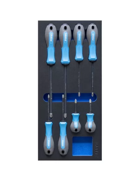 1 - Serie 8 giraviti a croce diamantati in termoformato morbido Fervi tm01/045