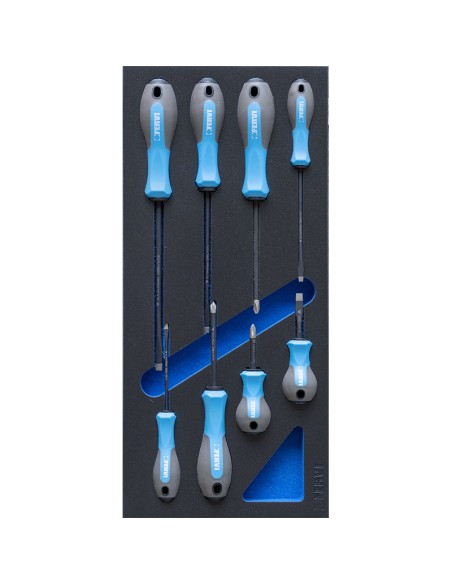 Serie 8 giraviti misti diamantati in termoformato morbido Fervi tm01/046